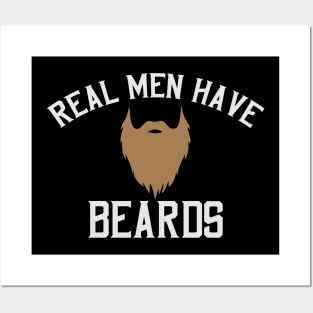 Real Men Beard Posters and Art